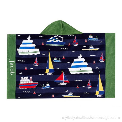 2017 Fashion Design Cute Animal Hooded Towel For Children